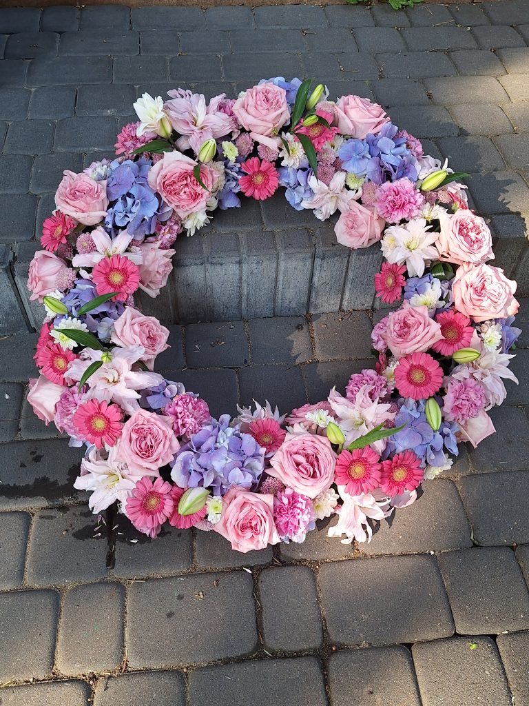 wianek rozowo fioletowy